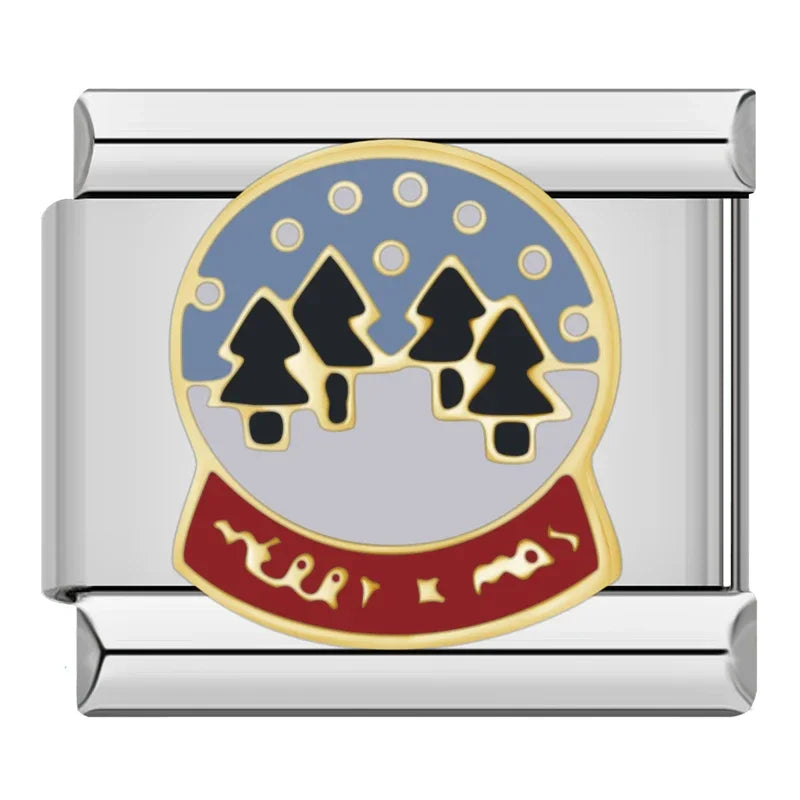 Charm Italiano Plano - Colección Magia Celestial y Holidays (Gato, Fantasma, Navidad)