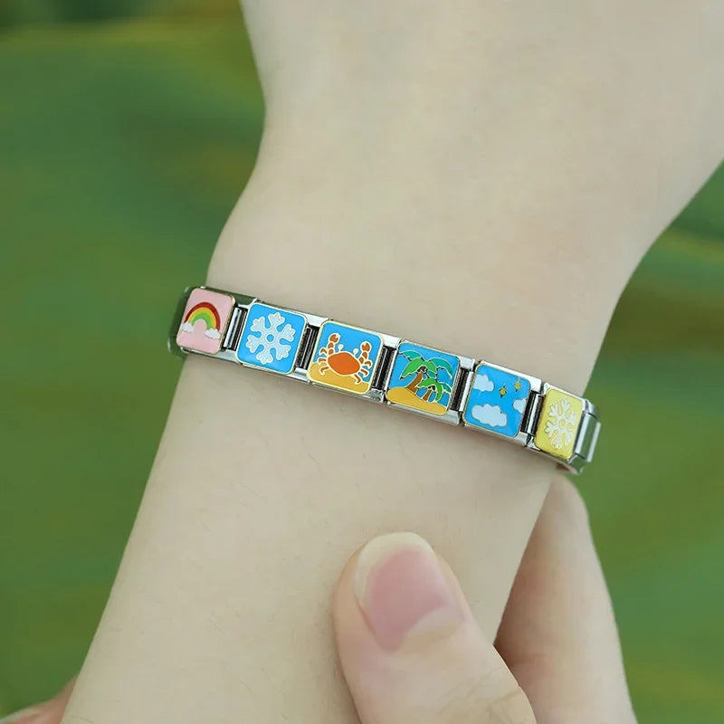 Charm Italiano Plano - Colección Estaciones y Clima (Nieve, Playa, Sol)