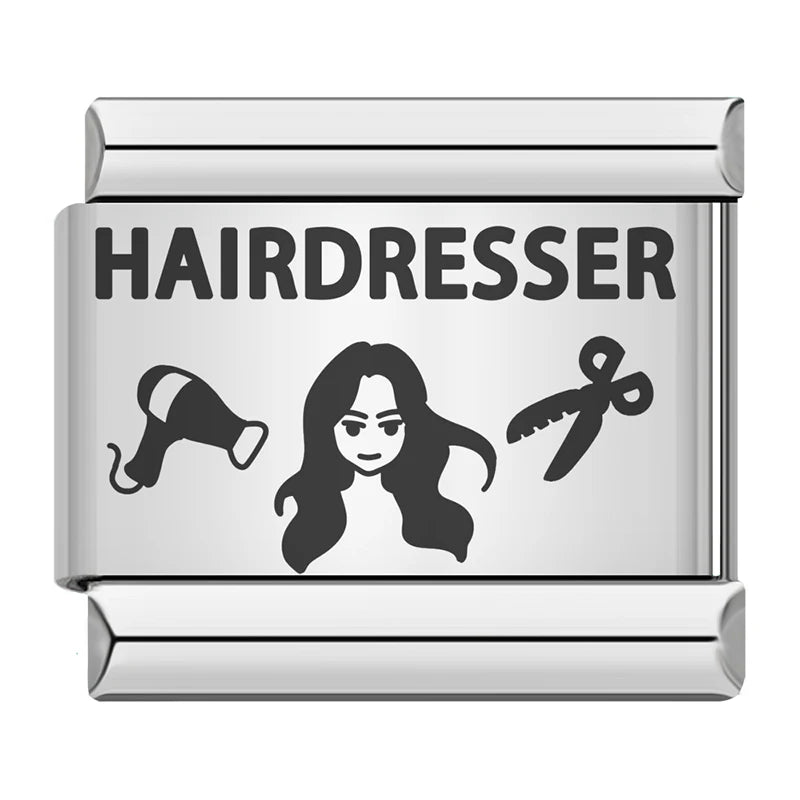 Charm Italiano Plano - Colección Profesiones "Girl Boss" (Enfermera, Influencer, Veterinaria)