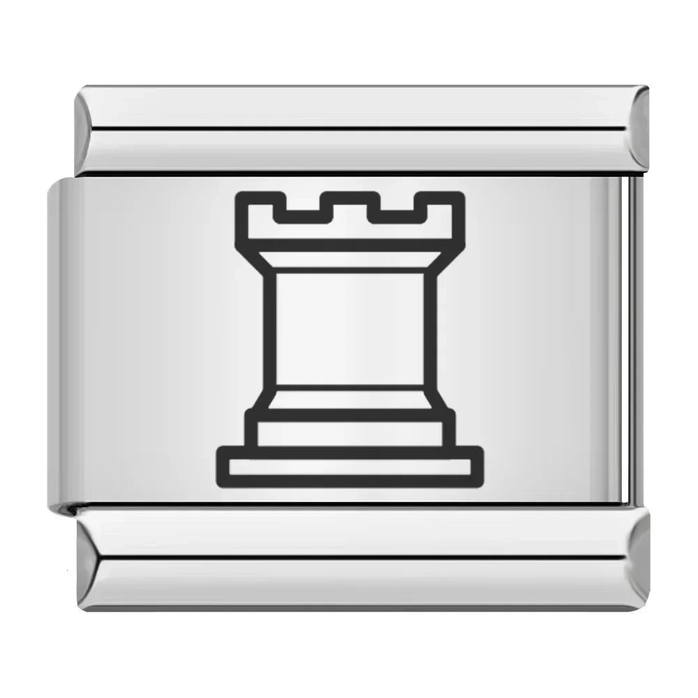 Flat Italian Charm - Chess, Games and Messages Collection (Girl Power)