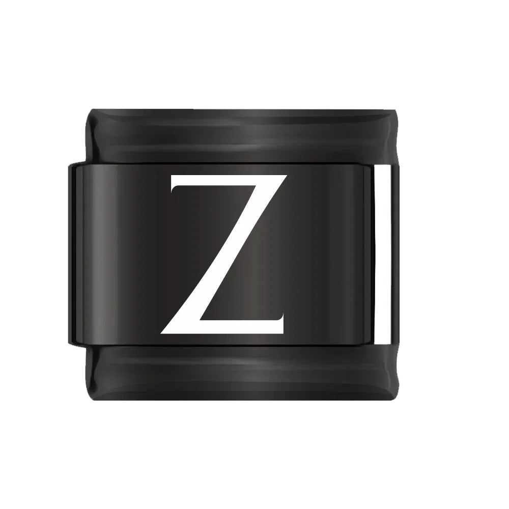 Charm Italiano Plano - Colección "Black Edition" (Letras Blancas y Símbolos)